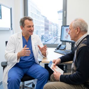 Urologist Talking to Elderly Patient